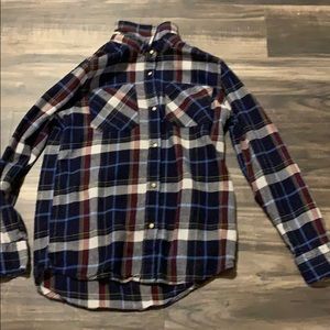 plaid longsleeve with designs